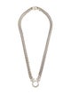 David Yurman Diamond Double Wheat Chain Pendant Necklace