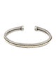David Yurman Two Tone Cable Cuff Bracelet