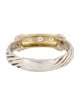 David Yurman Diamond Two-Tone Metro Cable Band