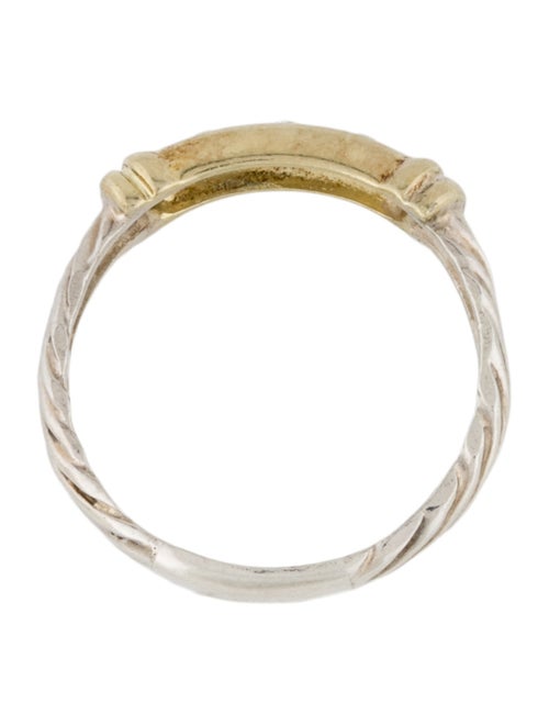 David Yurman Diamond Two-Tone Metro Cable Band