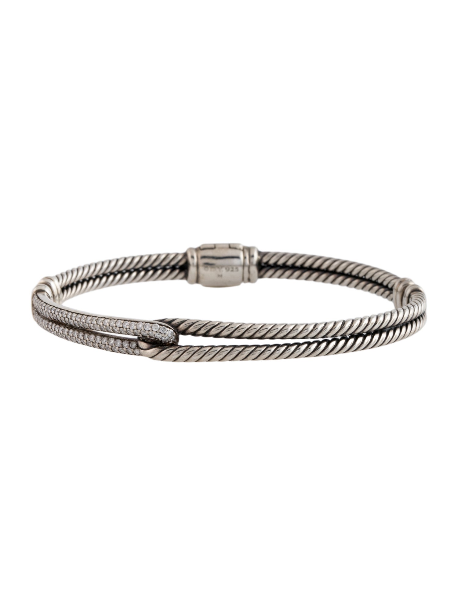 David Yurman Diamond Petite Pavé Labyrinth® Single-Loop Bracelet