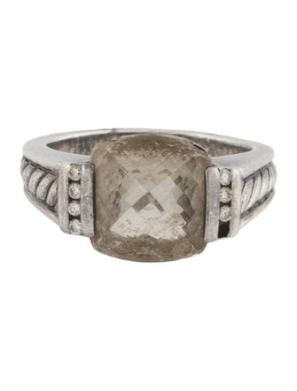 David Yurman Quartz & Diamond Cocktail Ring
