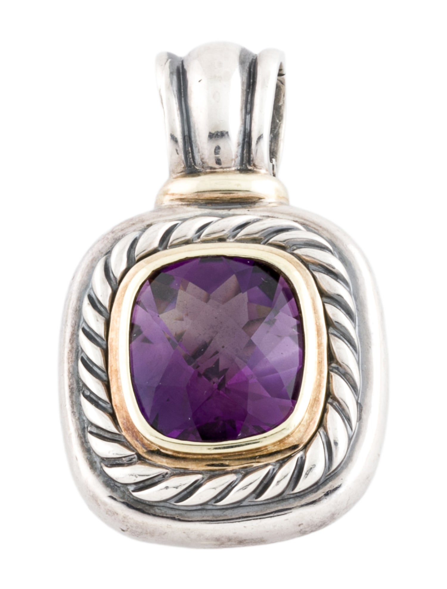 David Yurman Amethyst Enhancer Pendant