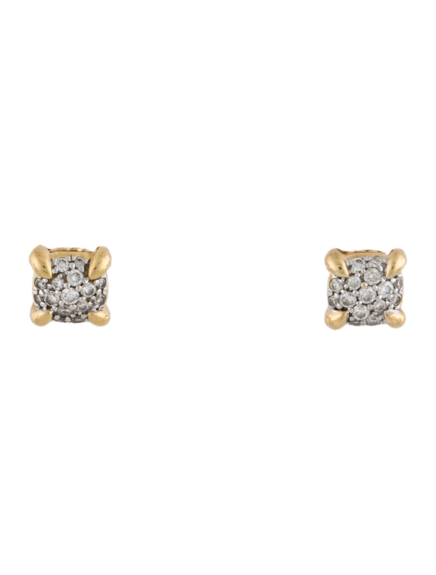 David Yurman 18K Diamond Petite Châtelaine Stud Earrings