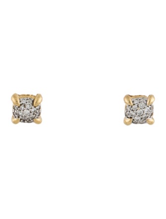 David Yurman 18K Diamond Petite Châtelaine Stud Earrings
