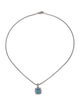 David Yurman Topaz & Diamond Petite Albion Pendant Necklace