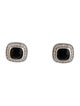 David Yurman Onyx & Diamond Petite Albion Stud Earrings