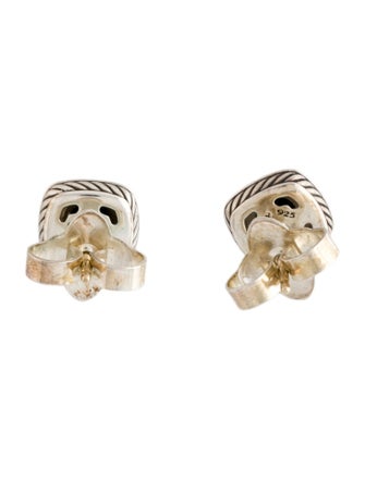 David Yurman Onyx & Diamond Petite Albion Stud Earrings