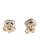 David Yurman Onyx & Diamond Petite Albion Stud Earrings