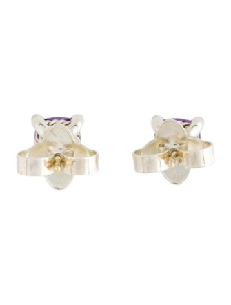 David Yurman Amethyst & Diamond Petite Chatelaine Stud Earrings