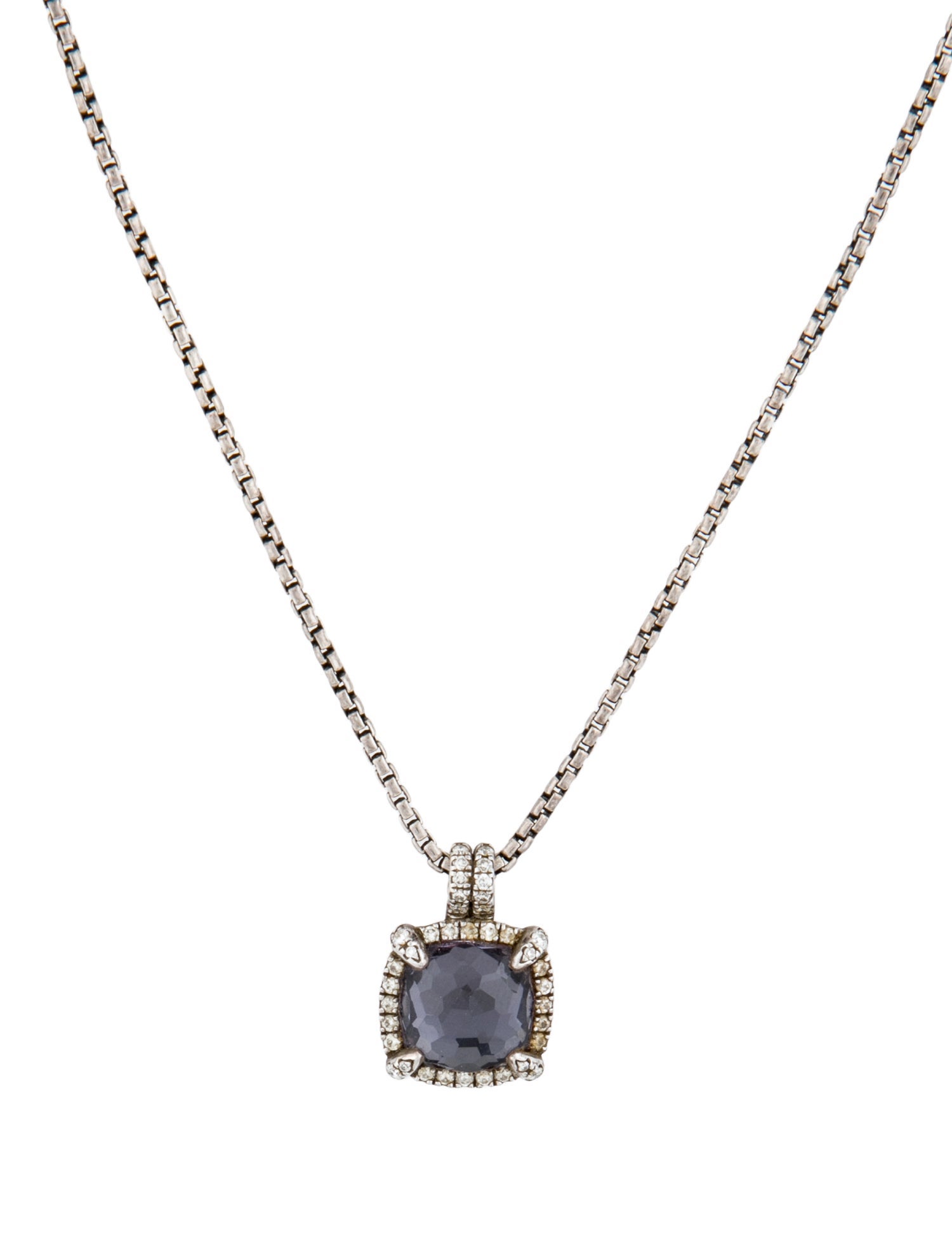 David Yurman Black Orchid & Diamond Chatelaine® Pendant Necklace