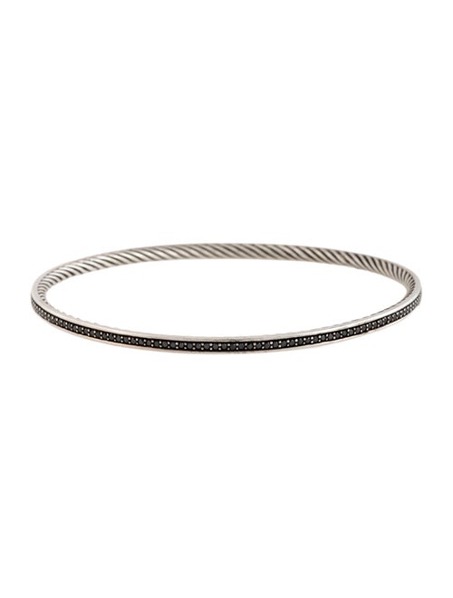 David Yurman Diamond Sculpted Cable Bangle Bracelet