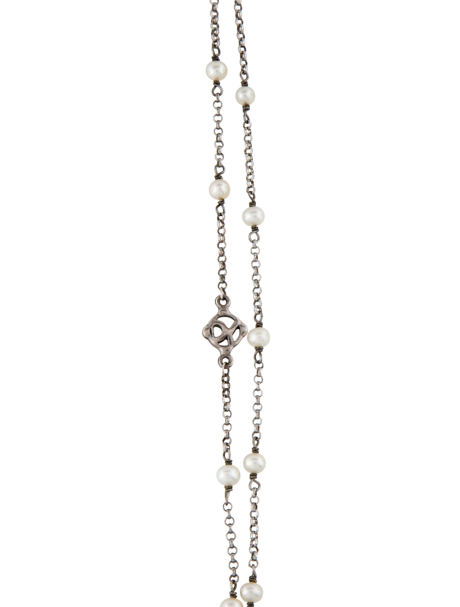David Yurman Pearl Station Toggle Necklace