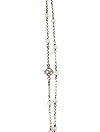 David Yurman Pearl Station Toggle Necklace