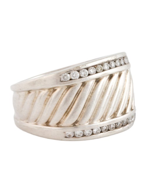 David Yurman Diamond Sculpted Cable Cigar Band