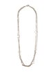 David Yurman Pearl & Diamond Multistrand Quatrefoil Necklace