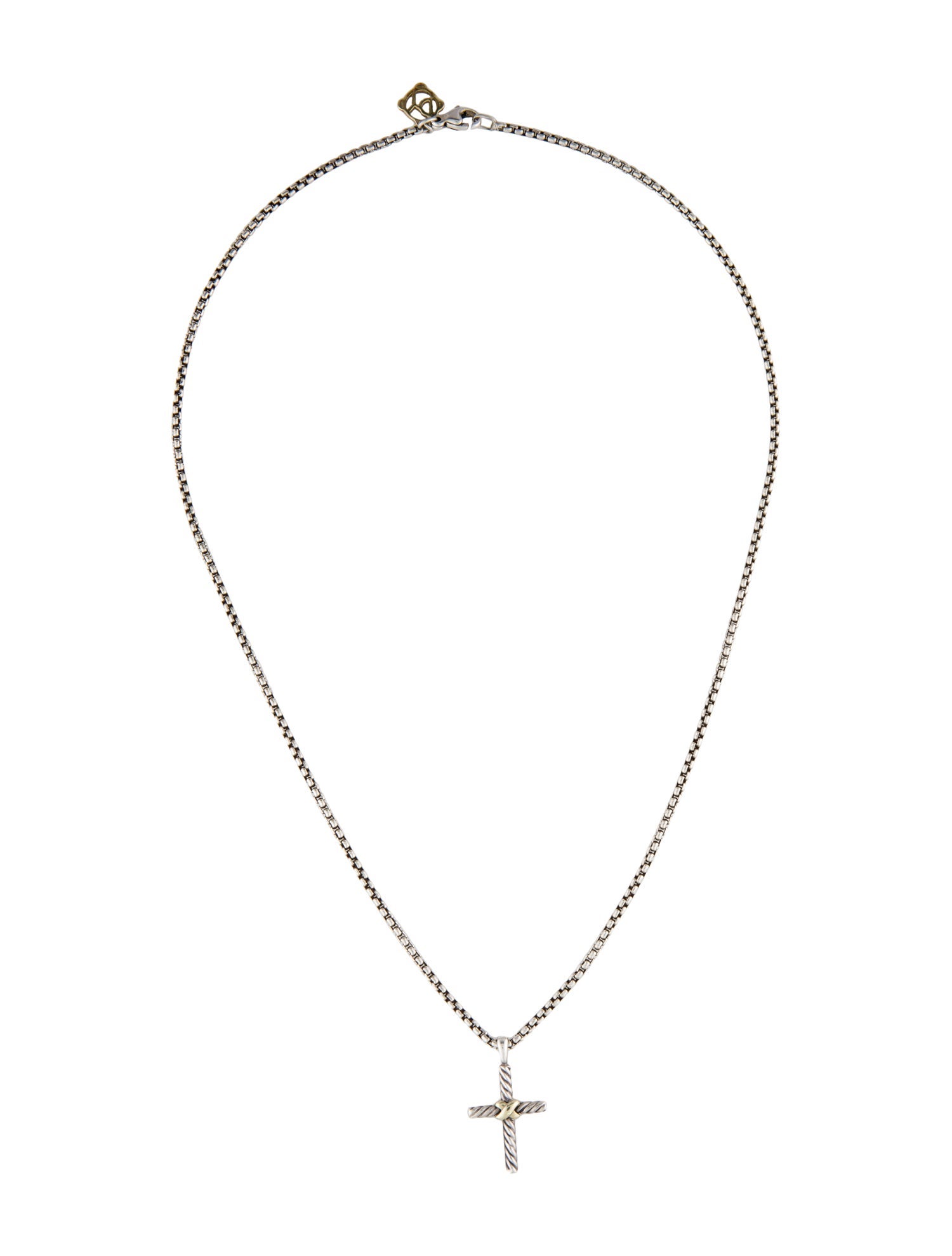 David Yurman Petite X Cross Pendant Necklace