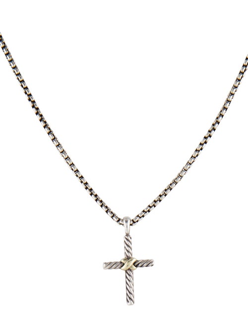 David Yurman Petite X Cross Pendant Necklace