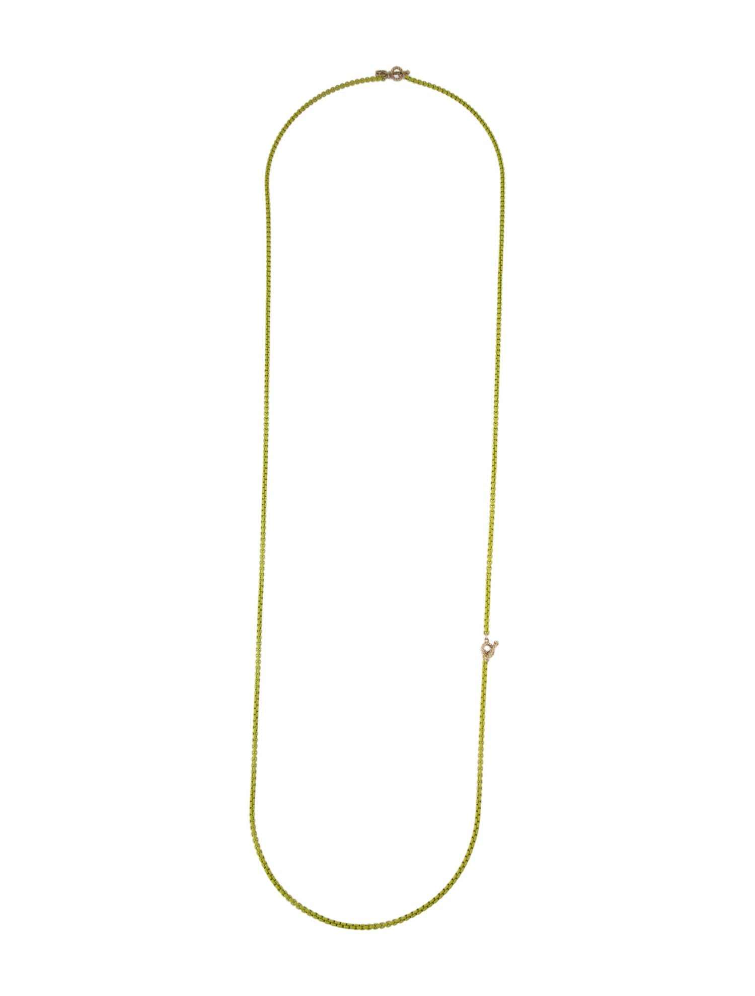 David Yurman 14K Acrylic Bel Aire Box Chain Necklace