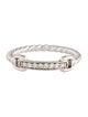 David Yurman 18K Diamond Bar Cable Band