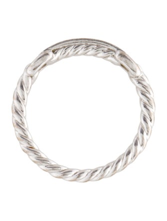 David Yurman 18K Diamond Bar Cable Band