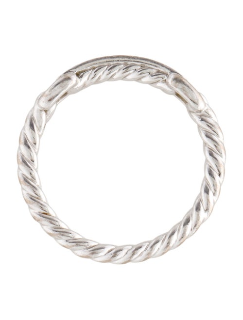 David Yurman 18K Diamond Bar Cable Band