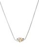 David Yurman Two-Tone Crossover Single Station Pendant Necklace