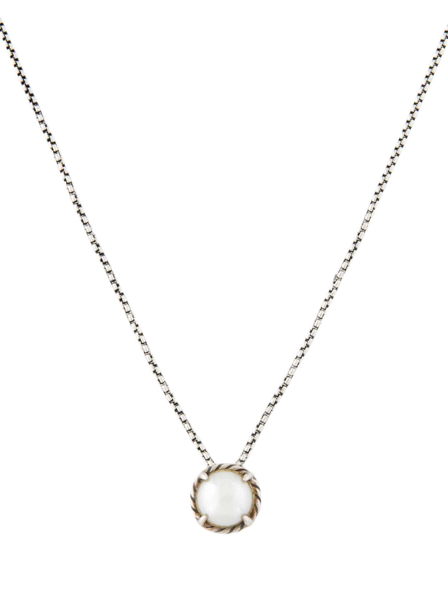 David Yurman Pearl Petite Chatelaine Pendant Necklace