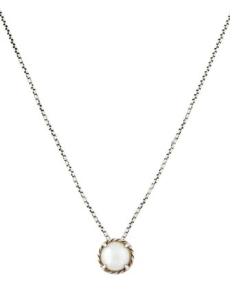 David Yurman Pearl Petite Chatelaine Pendant Necklace