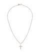 David Yurman Two-Tone Petite X Cross Necklace