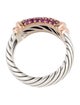 David Yurman Ruby Cable Candy Metro Ring