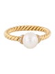David Yurman 18K Akoya Cultured Pearl & Diamond Petite Cocktail Ring