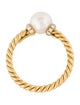 David Yurman 18K Akoya Cultured Pearl & Diamond Petite Cocktail Ring