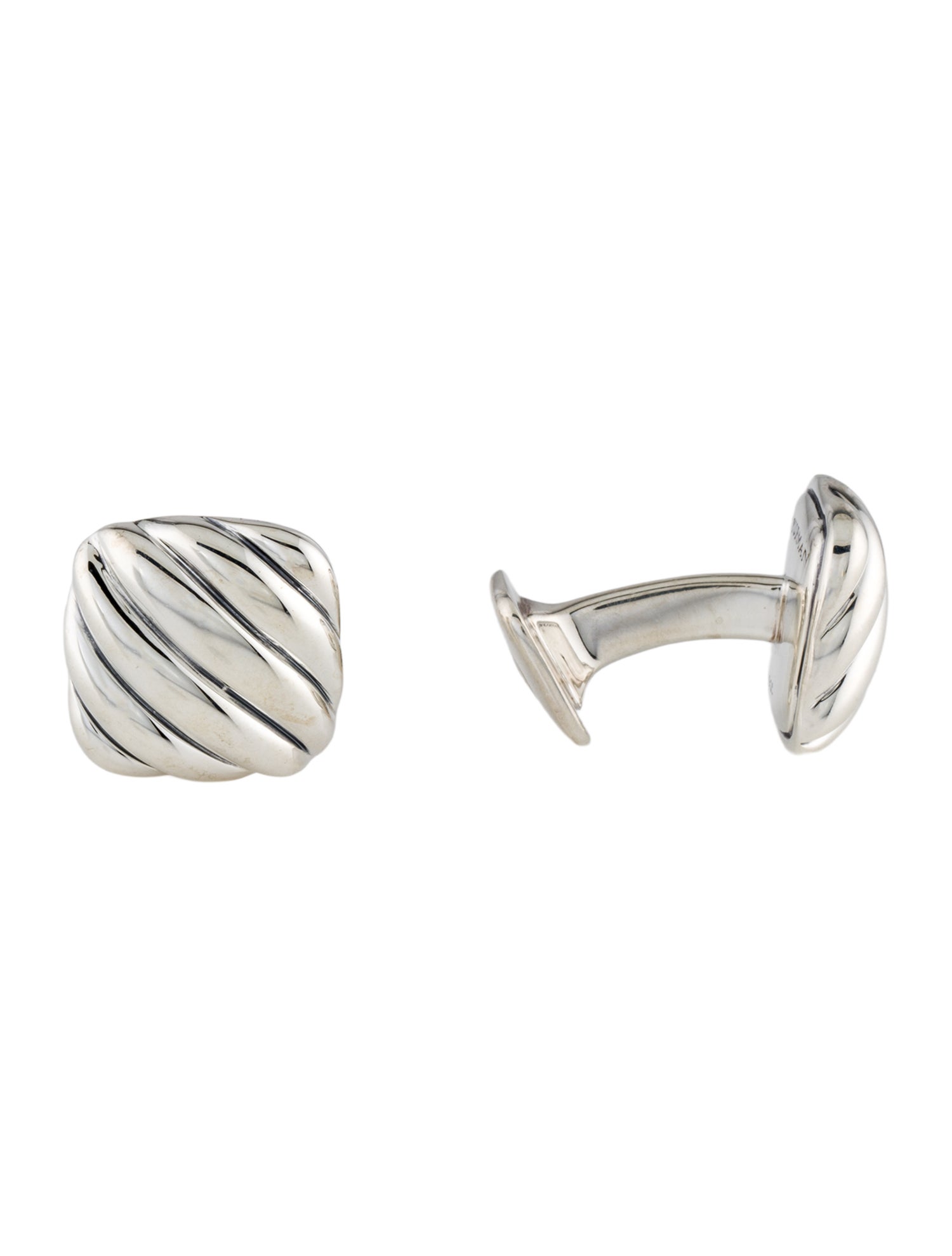 David Yurman Sculpted Cable Cushion Cufflinks