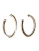 David Yurman Two-Tone Crossover Hoop Earrings