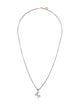 David Yurman Diamond 'M' Enhancer Pendant Necklace