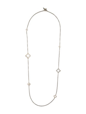 David Yurman Quatrefoil Station Necklace