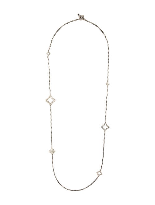 David Yurman Quatrefoil Station Necklace