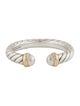 David Yurman Two-Tone Petite Cable Open Ring