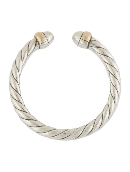 David Yurman Two-Tone Petite Cable Open Ring
