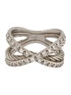 David Yurman Diamond Cable X Crossover Band