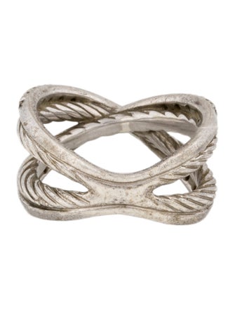 David Yurman Diamond Cable X Crossover Band