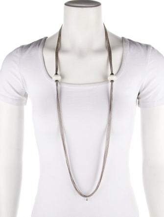 David Yurman 1.51ctw Diamond & Chalcedony Box Chain Multistrand Necklace