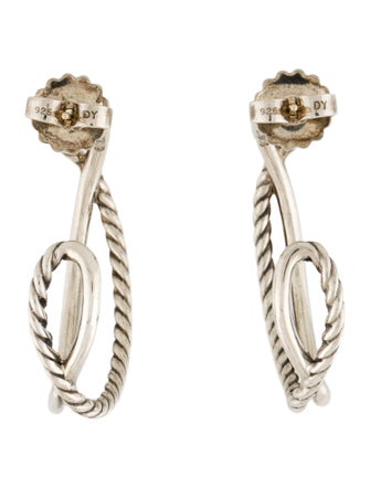 David Yurman Crossover Hoop Earrings