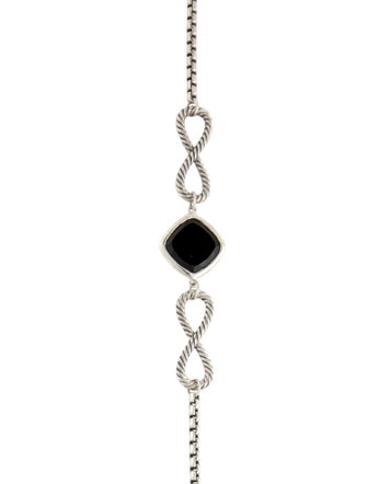 David Yurman Onyx Infinity Station Necklace