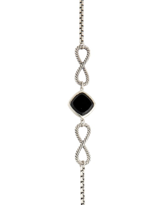 David Yurman Onyx Infinity Station Necklace