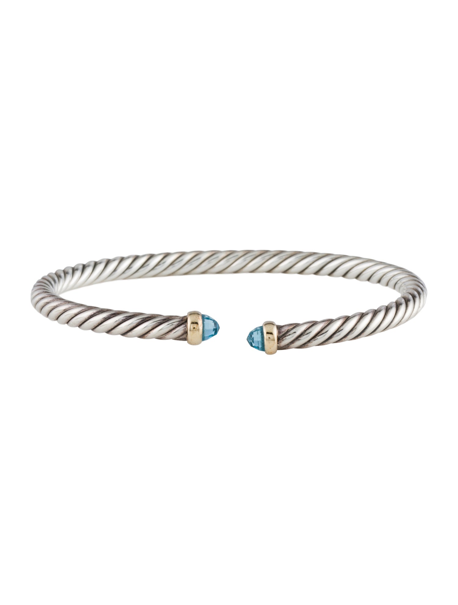 David Yurman Topaz Cable Flex Bracelet