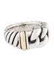David Yurman Two-Tone Curb Link Band Ring