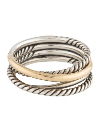 David Yurman Two-Tone Crossover Band