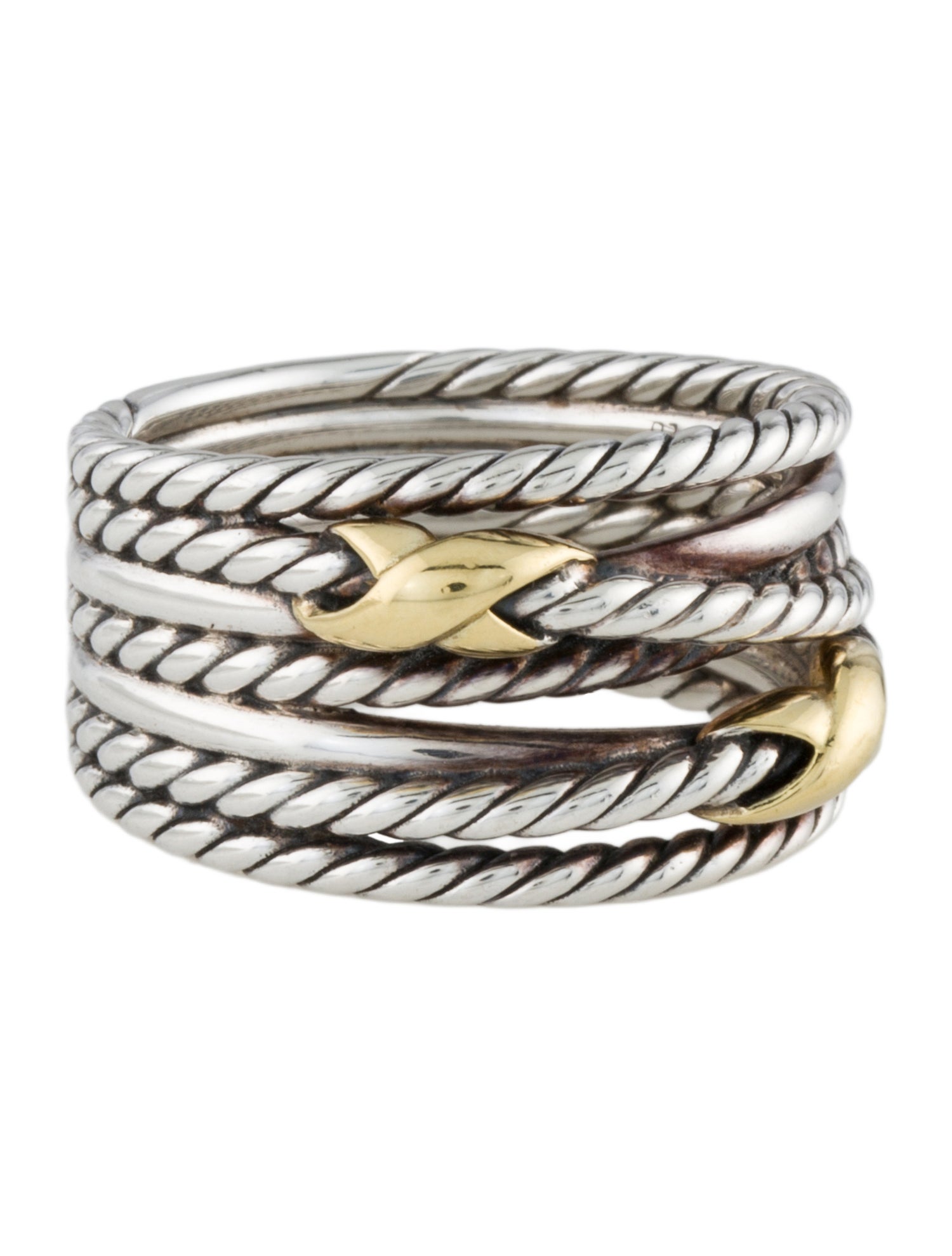 David Yurman Double X Crossover Ring